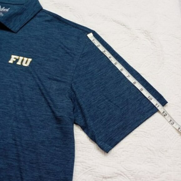 Oxford America FIU Polo Shirt XXL Navy Blue Short Sleeve Men - Picture 8 of 10